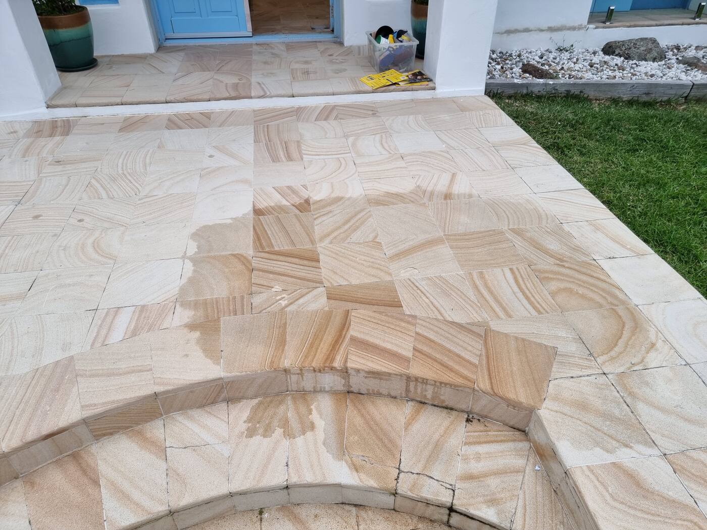 Sandstone Restoration before, by Stone Connection
