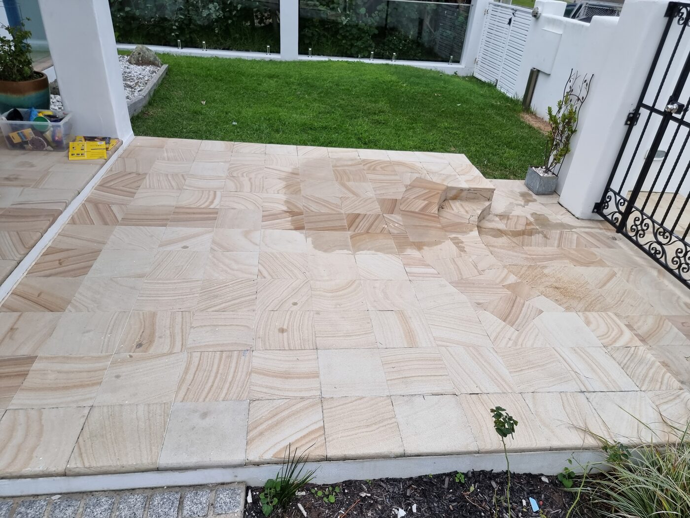 Sandstone Restoration before, by Stone Connection